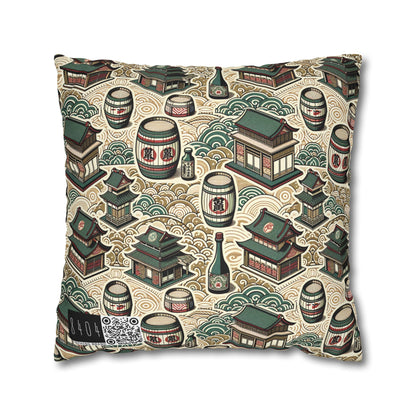 Cultural Artisanal Fusion Contemporary Cultural Elegance Spun Polyester Square Pillowcase - 8404 Design-68