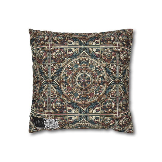 Urban Renaissance Historical Fusion With Street Edge Spun Polyester Square Pillowcase - 8404 Design-57
