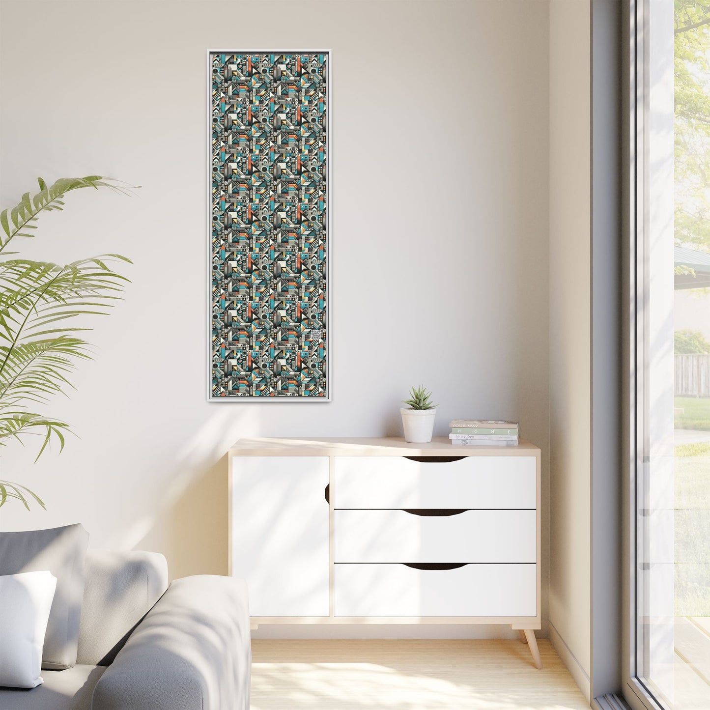 Digital Street Art Urban Street Style Matte Canvas, Framed (multi-color) - 8404 Design-81 B