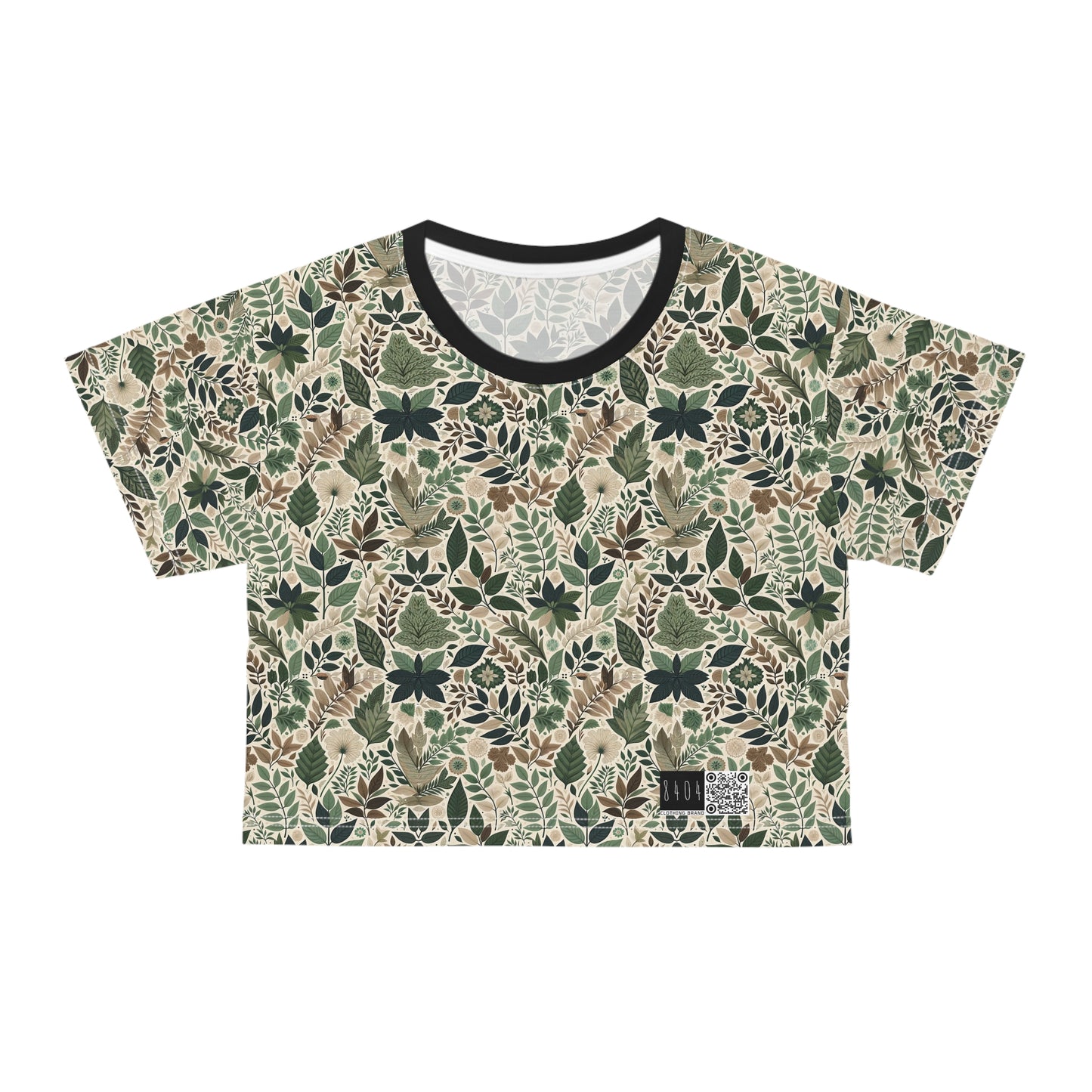 Streetwear Sustainability Environmentally Conscious Streetwear with a Natural Aesthetic Crop Tee - 8404 Design-57