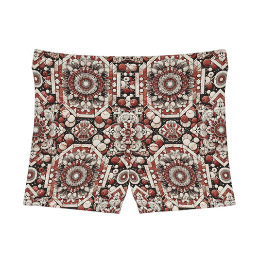 Neo Jomon Sculptural Aesthetics Artisanal Streetwear Women's Shorts - 8404 Design-55