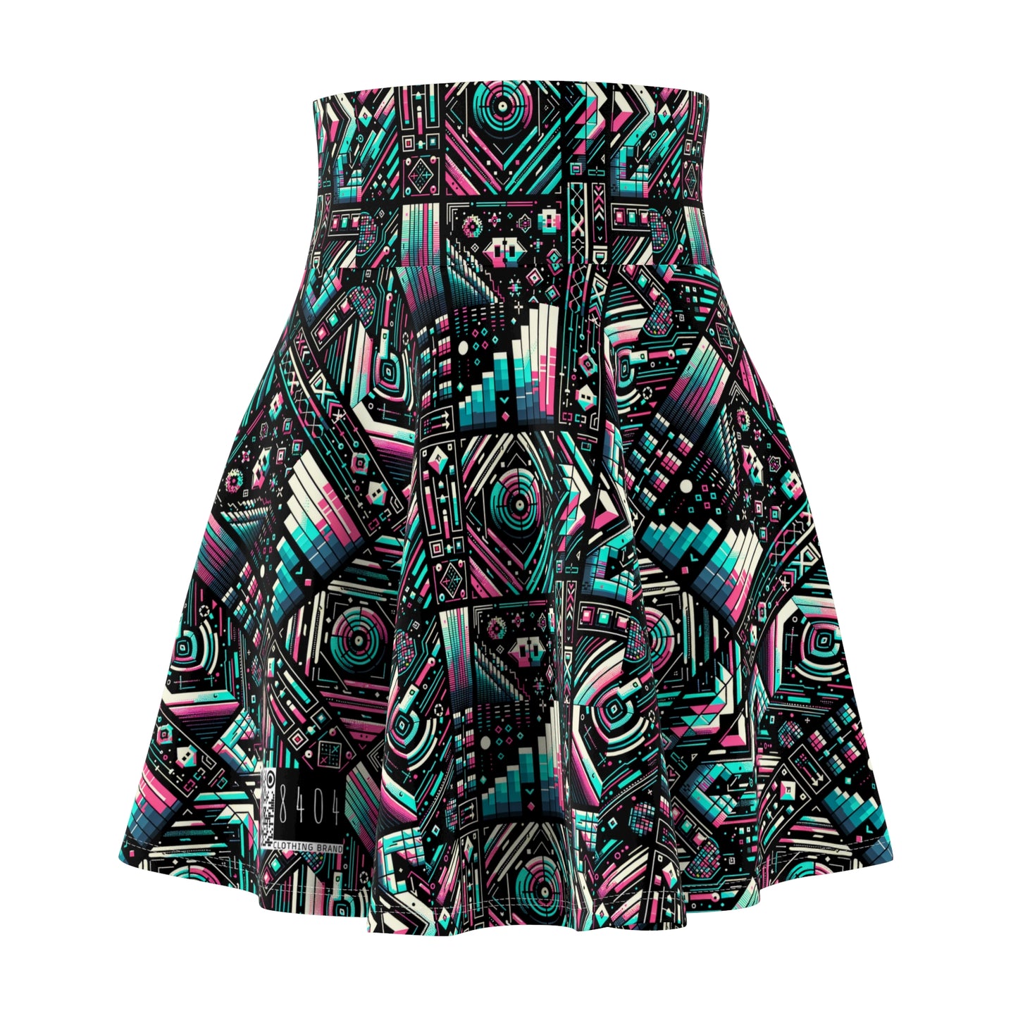 Digital Artistry Digital-native Streetwear Women's Skater Skirt - 8404 Design-60