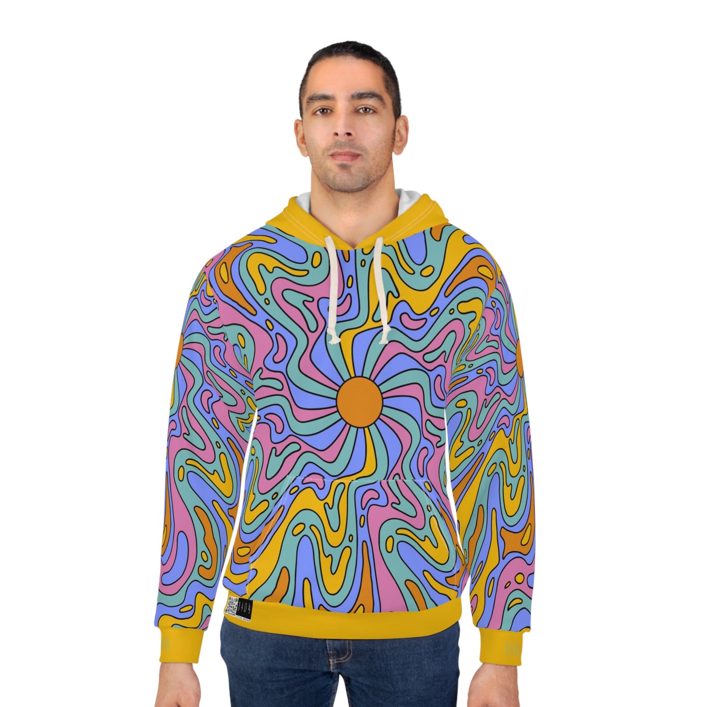 8404's Unisex Adult "A Trip Under the Sun in Yellow" Fashion Pullover Hoodie