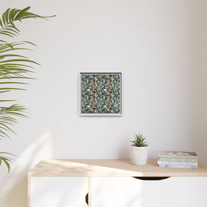 Digital Street Art Urban Street Style Matte Canvas, Framed (multi-color) - 8404 Design-81 B