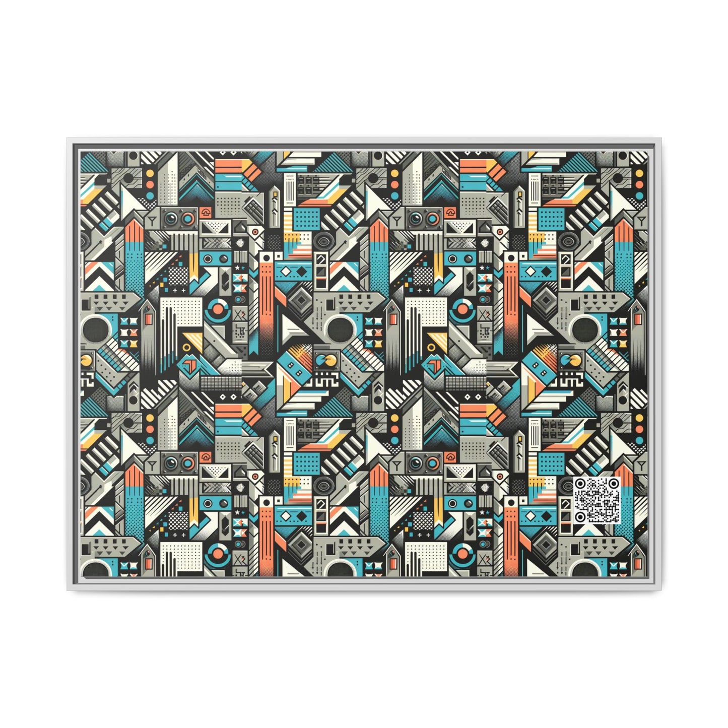 Digital Street Art Urban Street Style Matte Canvas, Framed (multi-color) - 8404 Design-81 A