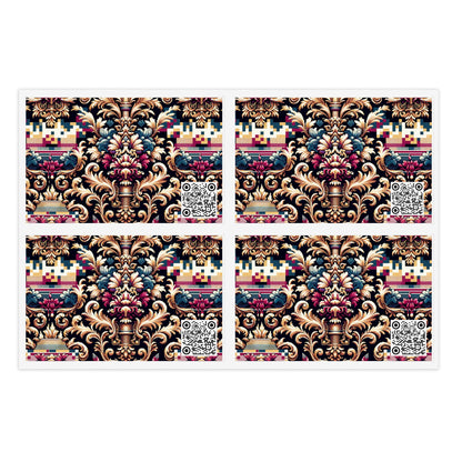 Digital Renaissance Modern Baroque Fusion Sticker Sheets - 8404 Design-53