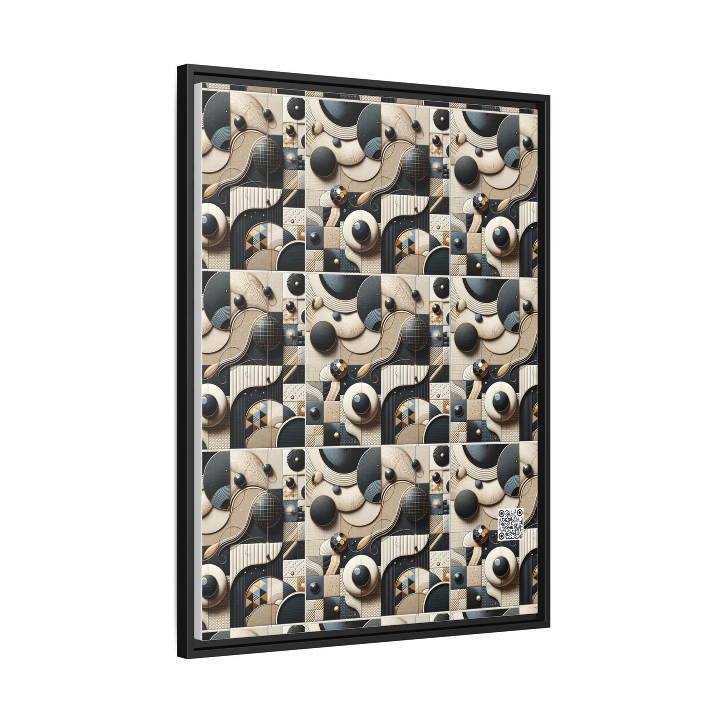 Tech-forward Luxe Streetwear Tech Luxe Fusion Matte Canvas, Framed (multi-color) - 8404 Design-71 A