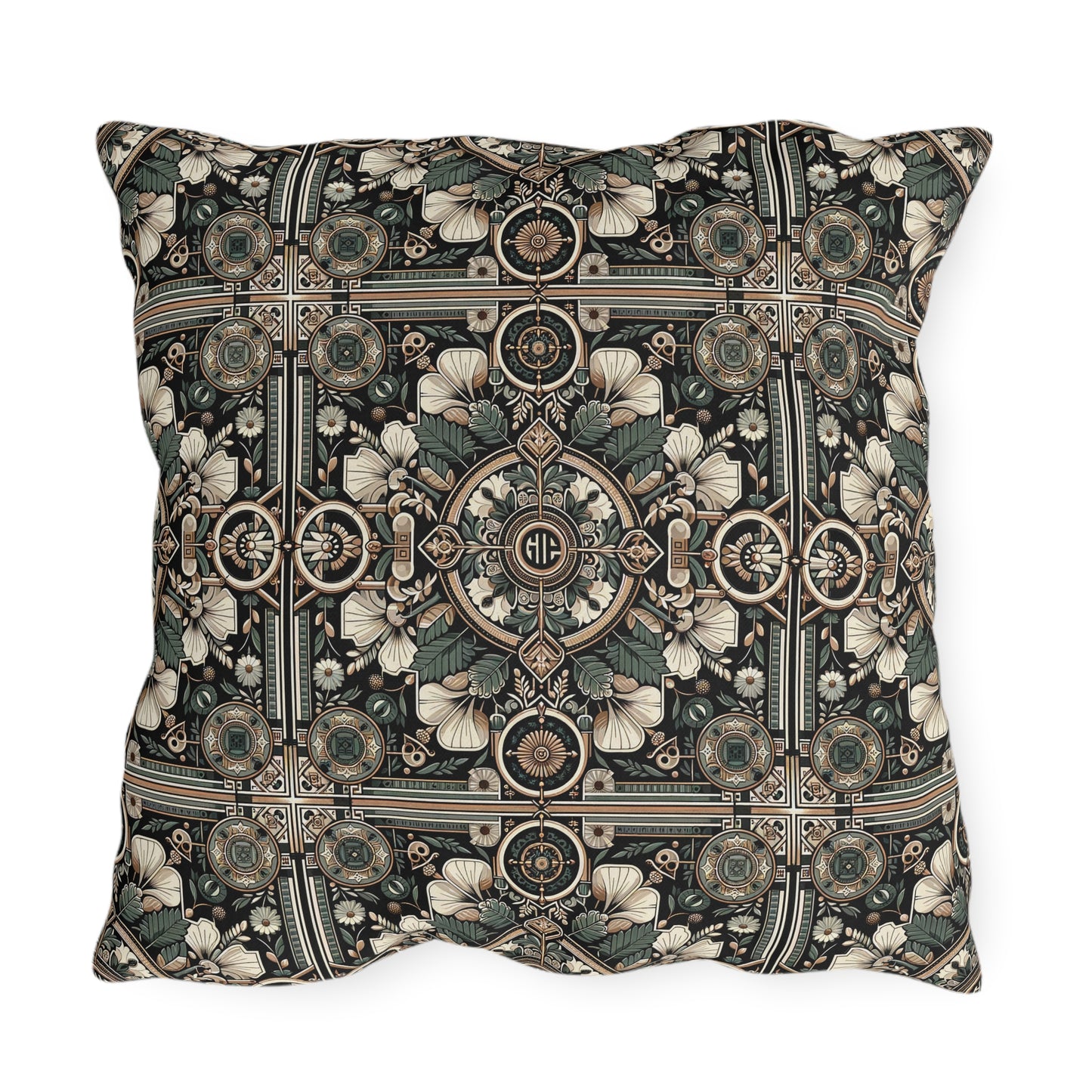 Cyber Garden Party Tech Garden Extravaganza Outdoor Pillow - 8404 Design-66