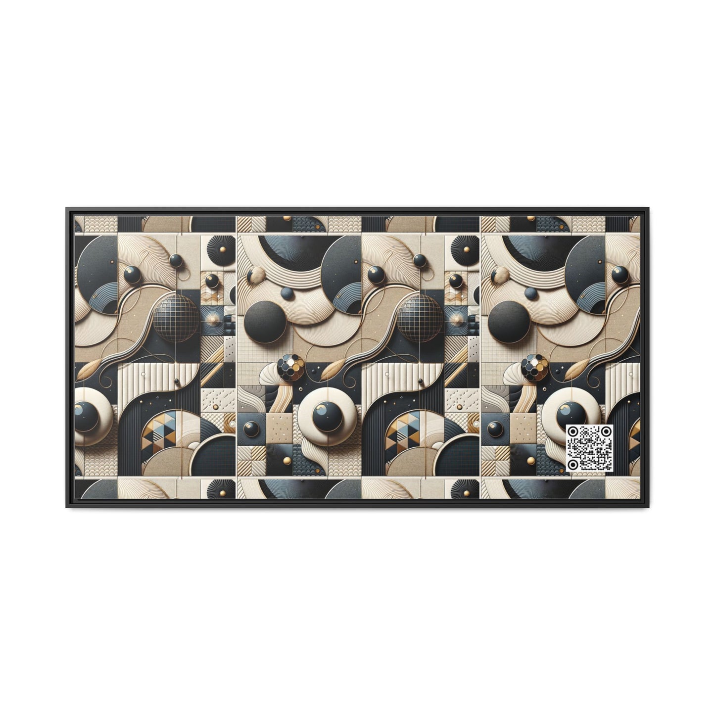 Tech-forward Luxe Streetwear Tech Luxe Fusion Matte Canvas, Framed (multi-color) - 8404 Design-71 B