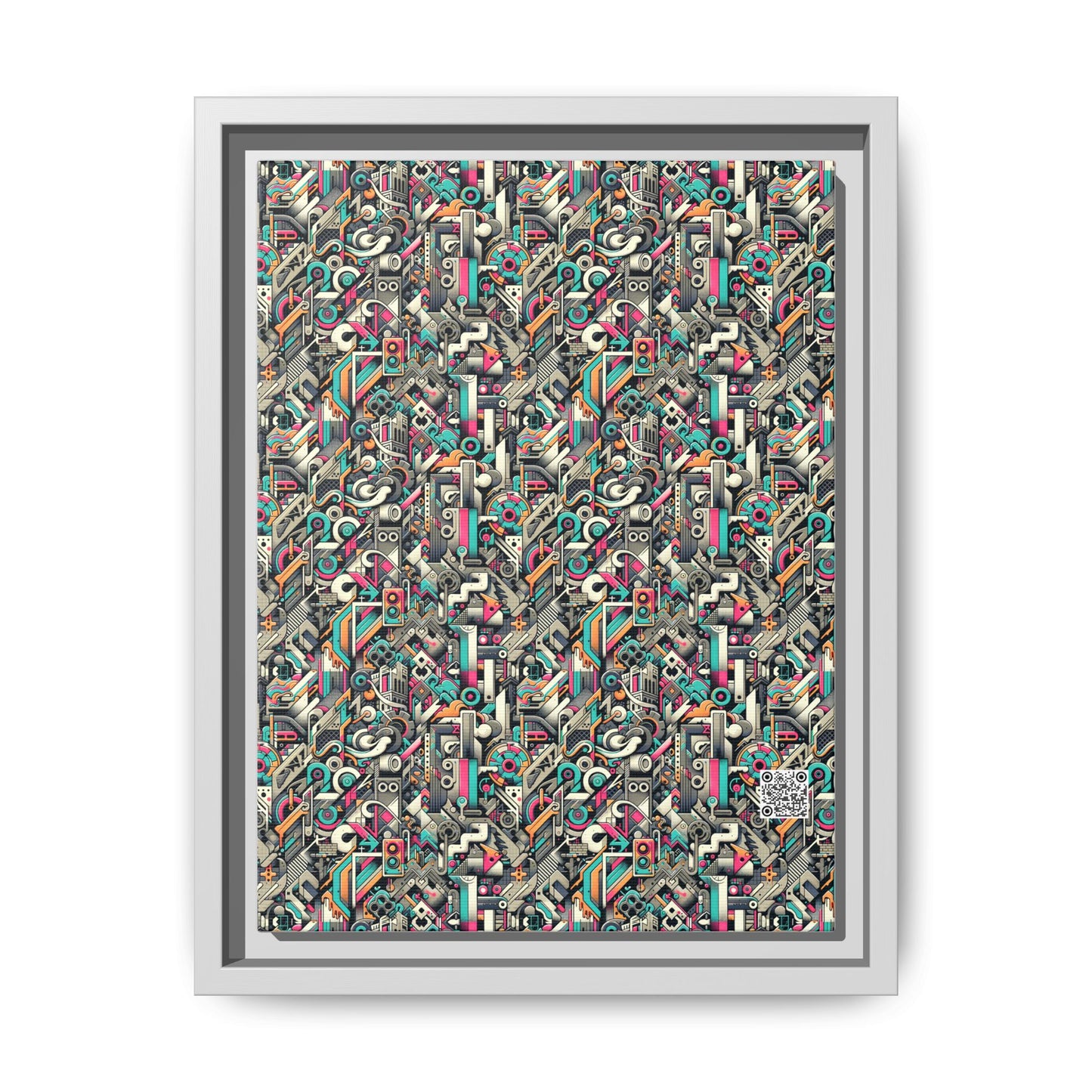 Digital Street Art Urban Street Style Matte Canvas, Framed (multi-color) - 8404 Design-74 A