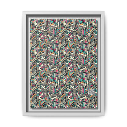 Digital Street Art Urban Street Style Matte Canvas, Framed (multi-color) - 8404 Design-74 A