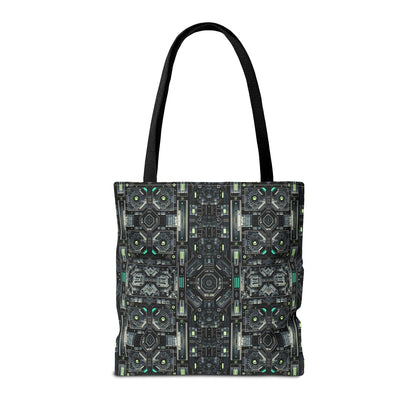 Tech Noir Tech-Forward Minimalism Tote Bag - 8404 Design-52