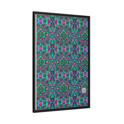 Digital Glitch Vibes Tech-Inspired Streetwear Matte Canvas, Framed (multi-Color) - 8404 Design-71 A