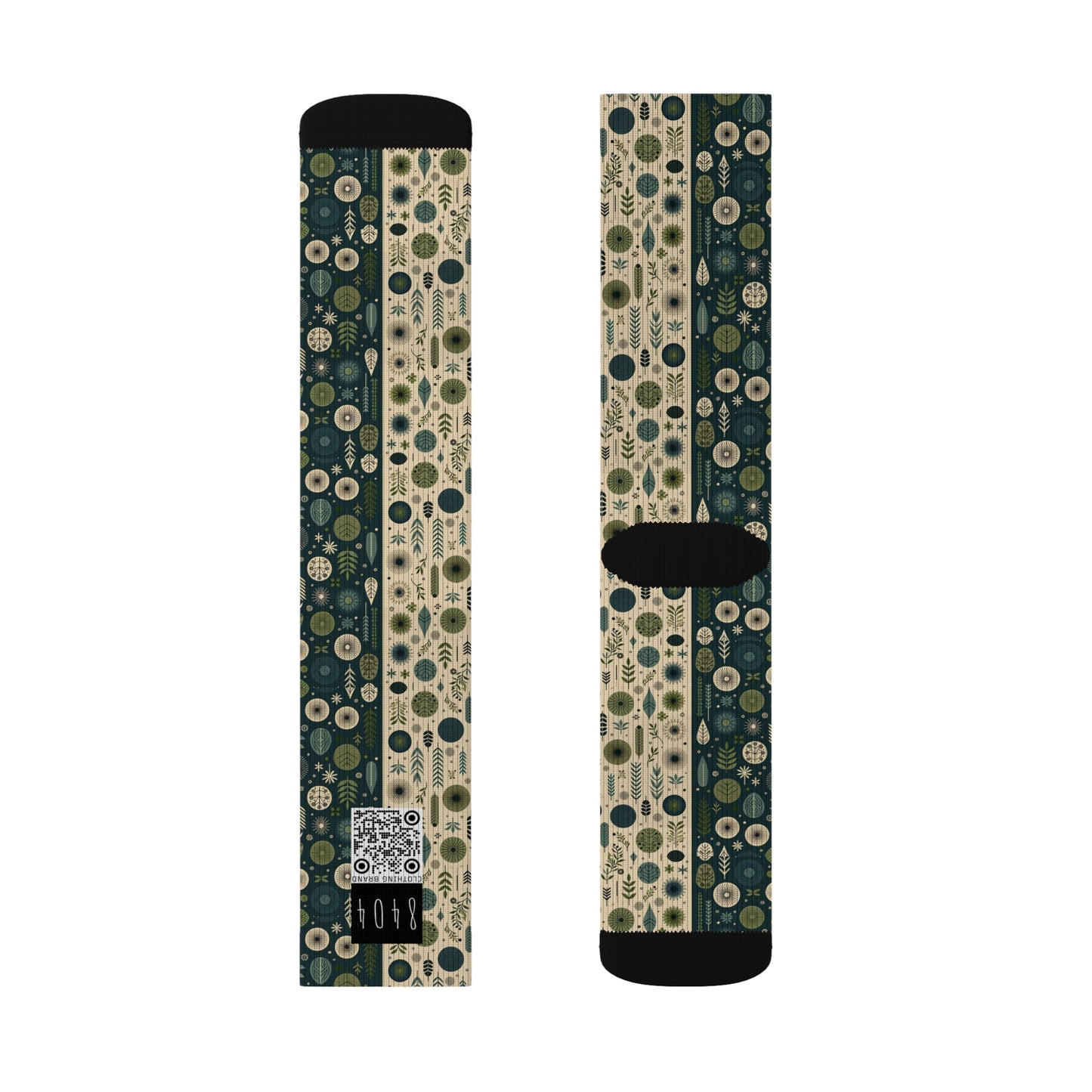 Sustainable Street Utility Sustainable Tech Streetwear Sublimation Socks - 8404 Design-62