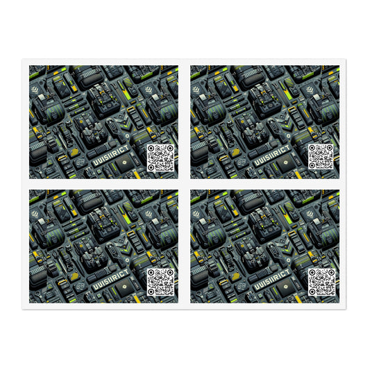 Tech Utility Streetwear Futuristic Tech-Forward Sticker Sheets - 8404 Design-47