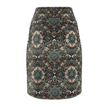 Neo-Dandyism Modern Dandy Streetwear Women's Pencil Skirt - 8404 Design-56