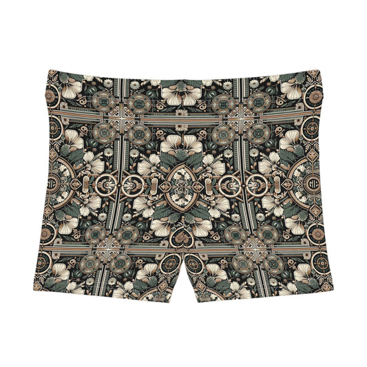 Cyber Garden Party Tech Garden Extravaganza Women's Shorts - 8404 Design-66