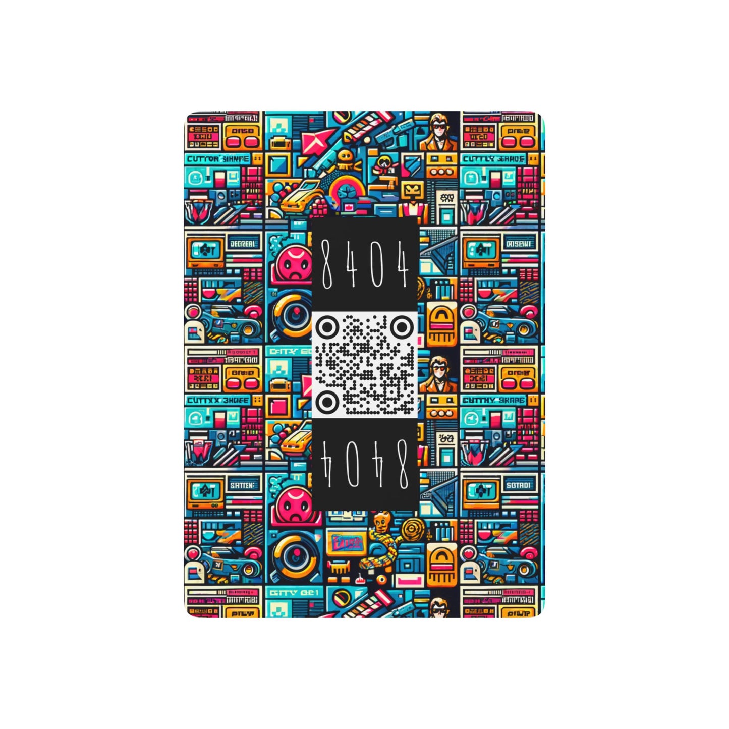 Digital Pop Culture Mashup Maximalist Pop Poker Playing Cards - 8404 Design-47 B