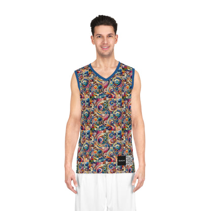 Digital Artistic Expression Artistic Streetwear Basketball Jersey - 8404 Design-49