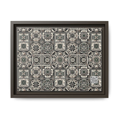 Cyber Garden Party Tech Garden Extravaganza Matte Canvas, Framed (multi-Color) - 8404 Design-45 A