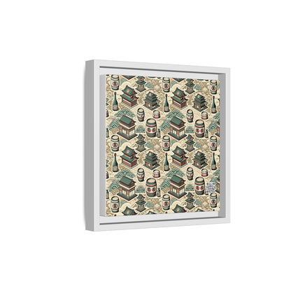 Cultural Artisanal Fusion Contemporary Cultural Elegance Matte Canvas, Framed (multi-Color) - 8404 Design-68 B
