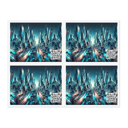 Digital Motion Futuristic Tech Sticker Sheets - 8404 Design-68