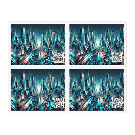 Digital Motion Futuristic Tech Sticker Sheets - 8404 Design-68