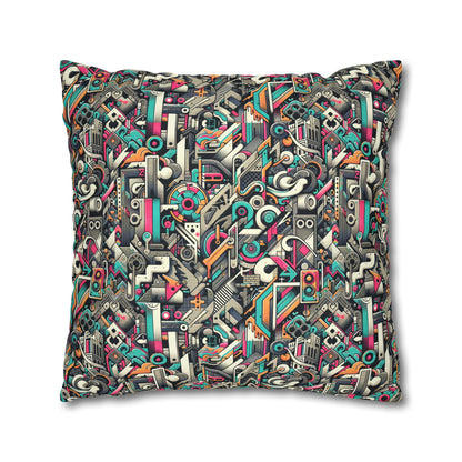 Digital Street Art Urban Street Style Spun Polyester Square Pillowcase - 8404 Design-74