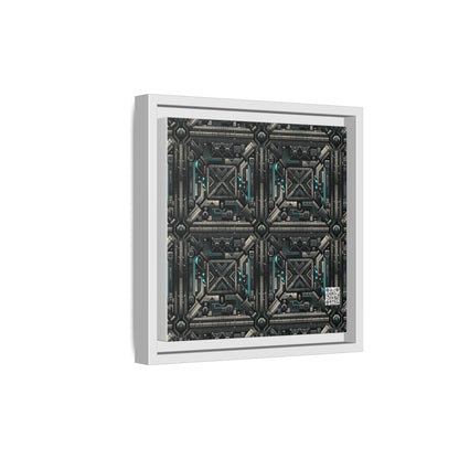 Tech Noir Futuristic Tech Aesthetic with a Dark Twist Matte Canvas, Framed (multi-color) - 8404 Design-59 B