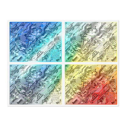 Tech Camo Fusion Tech-Forward Streetwear With a Futuristic Edge Sticker Sheets - 8404 Design-46