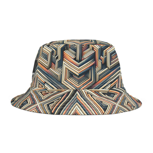 Tech Illusion Graphics Futuristic Artistry Bucket Hat - 8404 Design-52