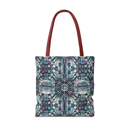 Digital Renaissance Tech-Forward Maximalism Tote Bag - 8404 Design-44