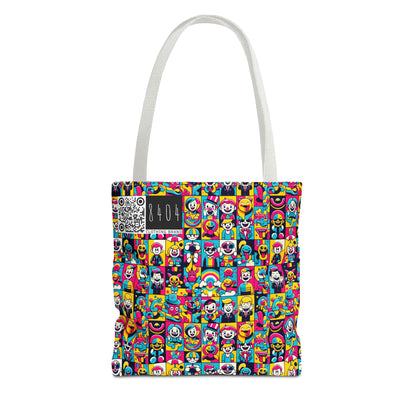 Neon Pop Playful Pop Culture Mashup Tote Bag - 8404 Design-60