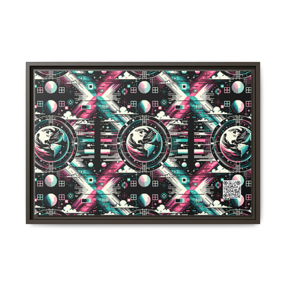 Digital Artistry Digital-native Streetwear Matte Canvas, Framed (multi-color) - 8404 Design-62 B