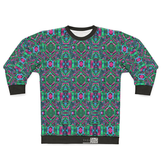 Digital Glitch Vibes Tech-Inspired Streetwear Sweatshirt - 8404 Design-71