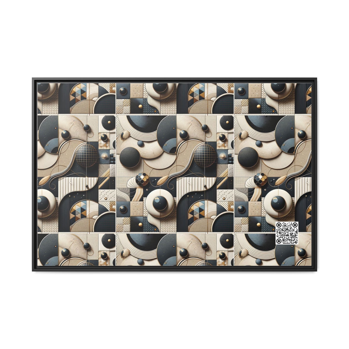 Tech-forward Luxe Streetwear Tech Luxe Fusion Matte Canvas, Framed (multi-color) - 8404 Design-71 A