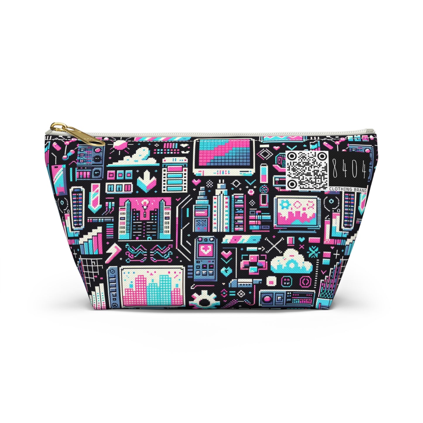Digital Rebellion Youthful Streetwear with a Rebellious Digital Twist Accessory Pouch W T-bottom - 8404 Design-71
