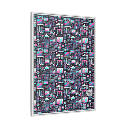 Digital Rebellion Youthful Streetwear with a Rebellious Digital Twist Matte Canvas, Framed (multi-color) - 8404 Design-71 A