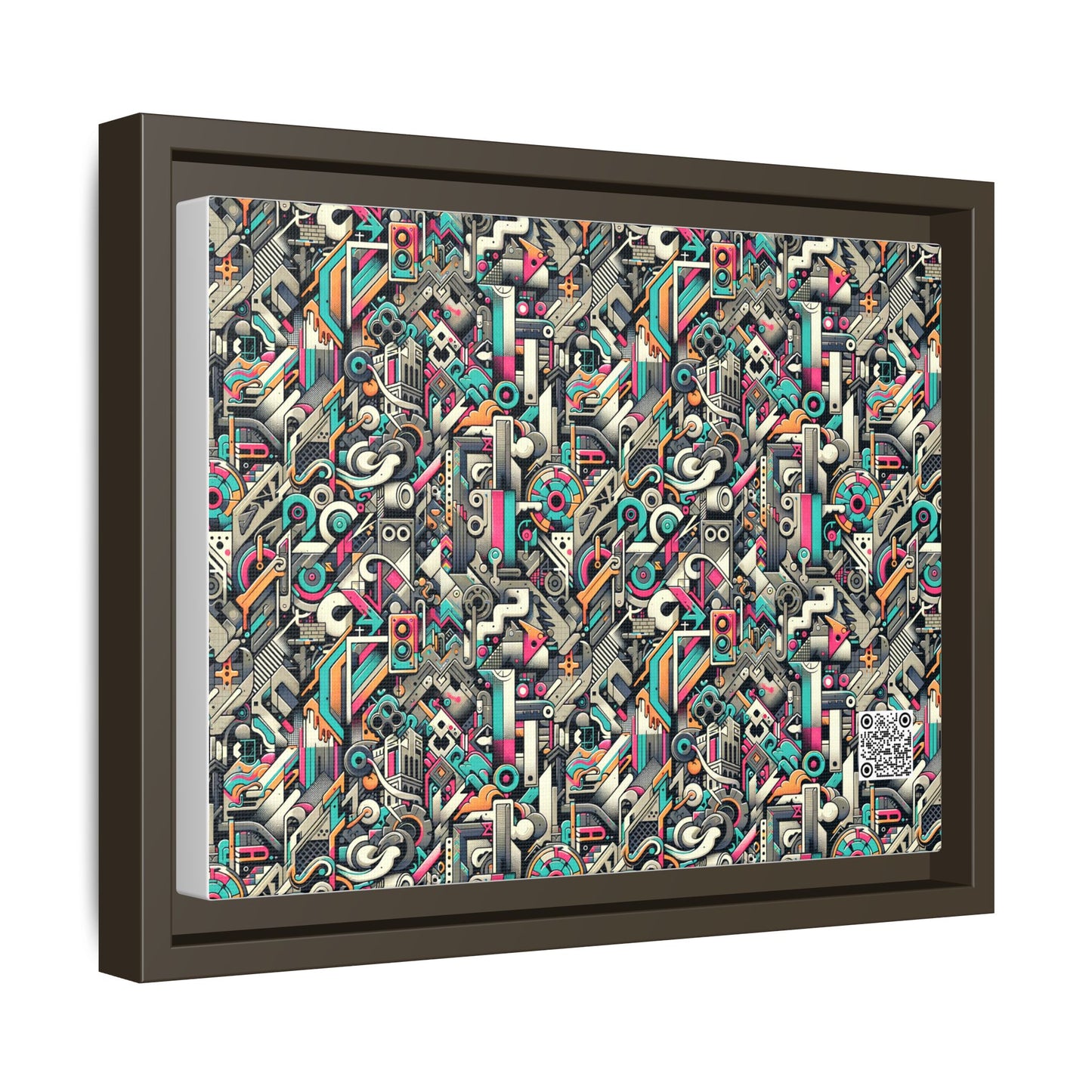 Digital Street Art Urban Street Style Matte Canvas, Framed (multi-color) - 8404 Design-74 A