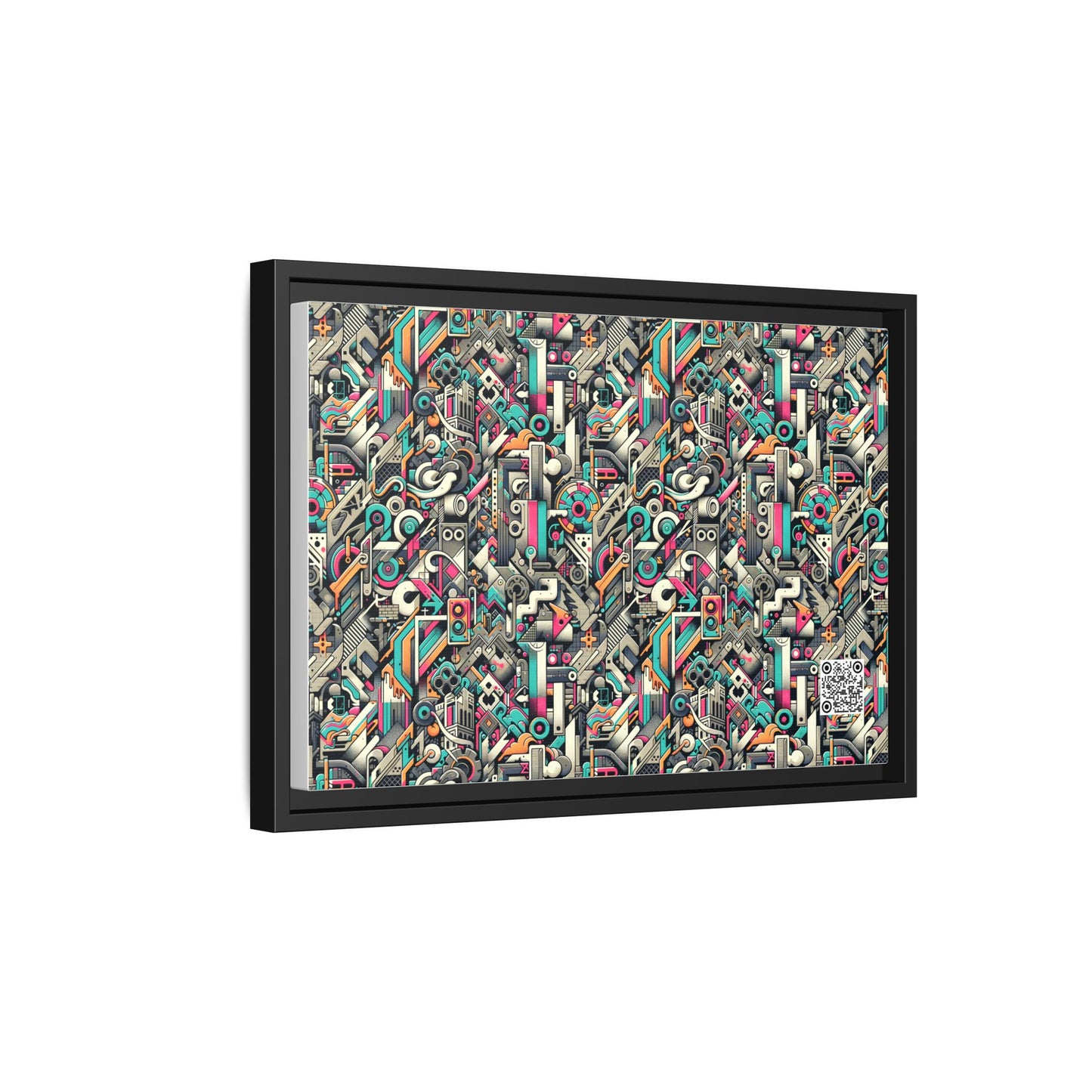 Digital Street Art Urban Street Style Matte Canvas, Framed (multi-color) - 8404 Design-74 B
