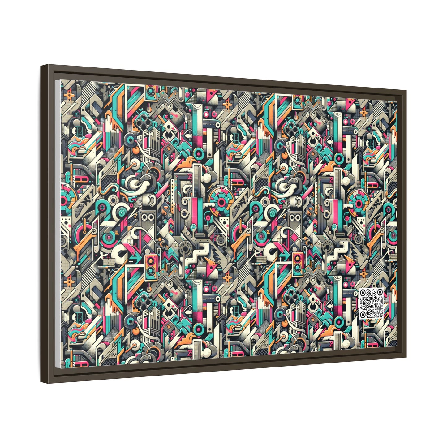 Digital Street Art Urban Street Style Matte Canvas, Framed (multi-color) - 8404 Design-74 A