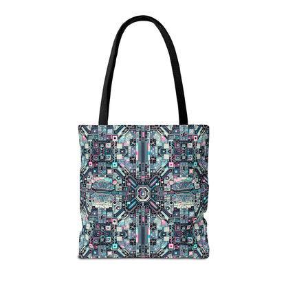 Digital Renaissance Tech-Forward Maximalism Tote Bag - 8404 Design-44
