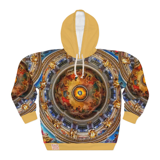 8404 Unisex Adult "divine in Gold" Fashion Pullover Hoodie