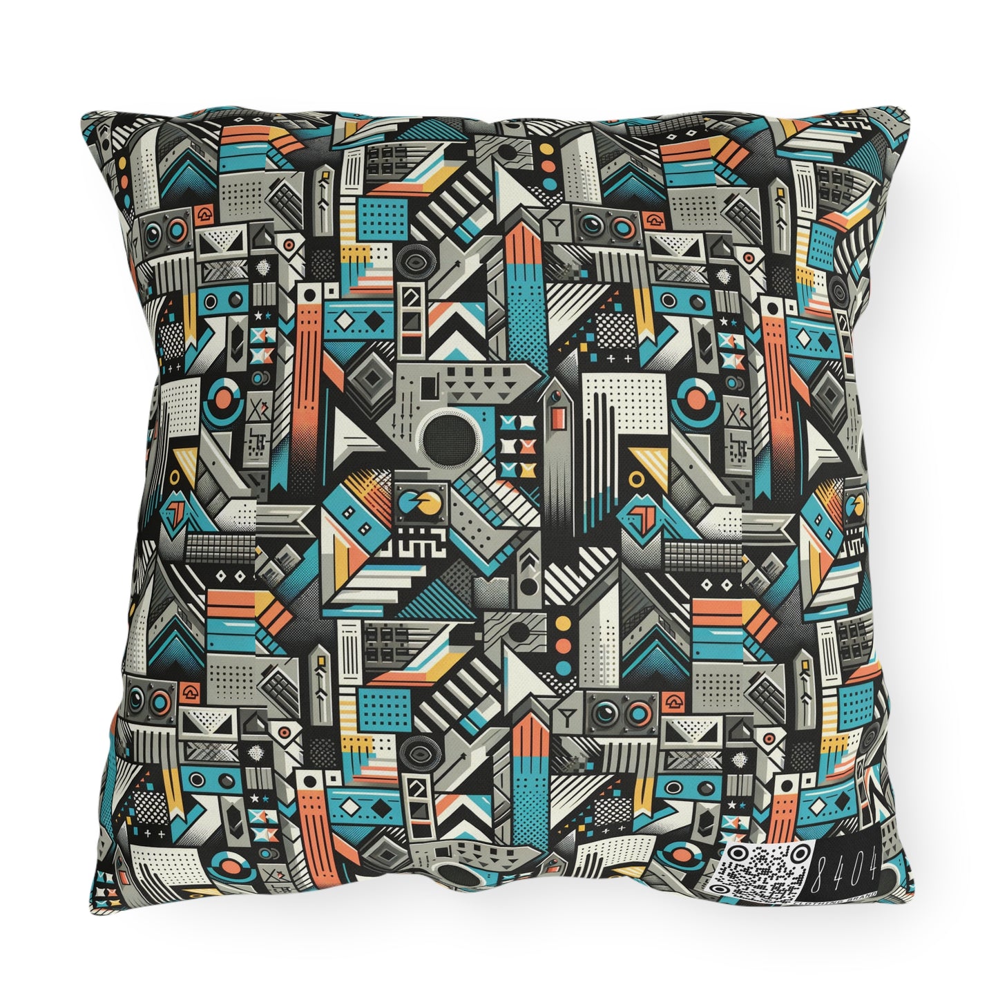 Digital Street Art Urban Street Style Outdoor Pillow - 8404 Design-81