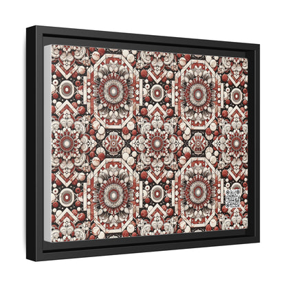 Neo Jomon Sculptural Aesthetics Artisanal Streetwear Matte Canvas, Framed (multi-Color) - 8404 Design-55 A