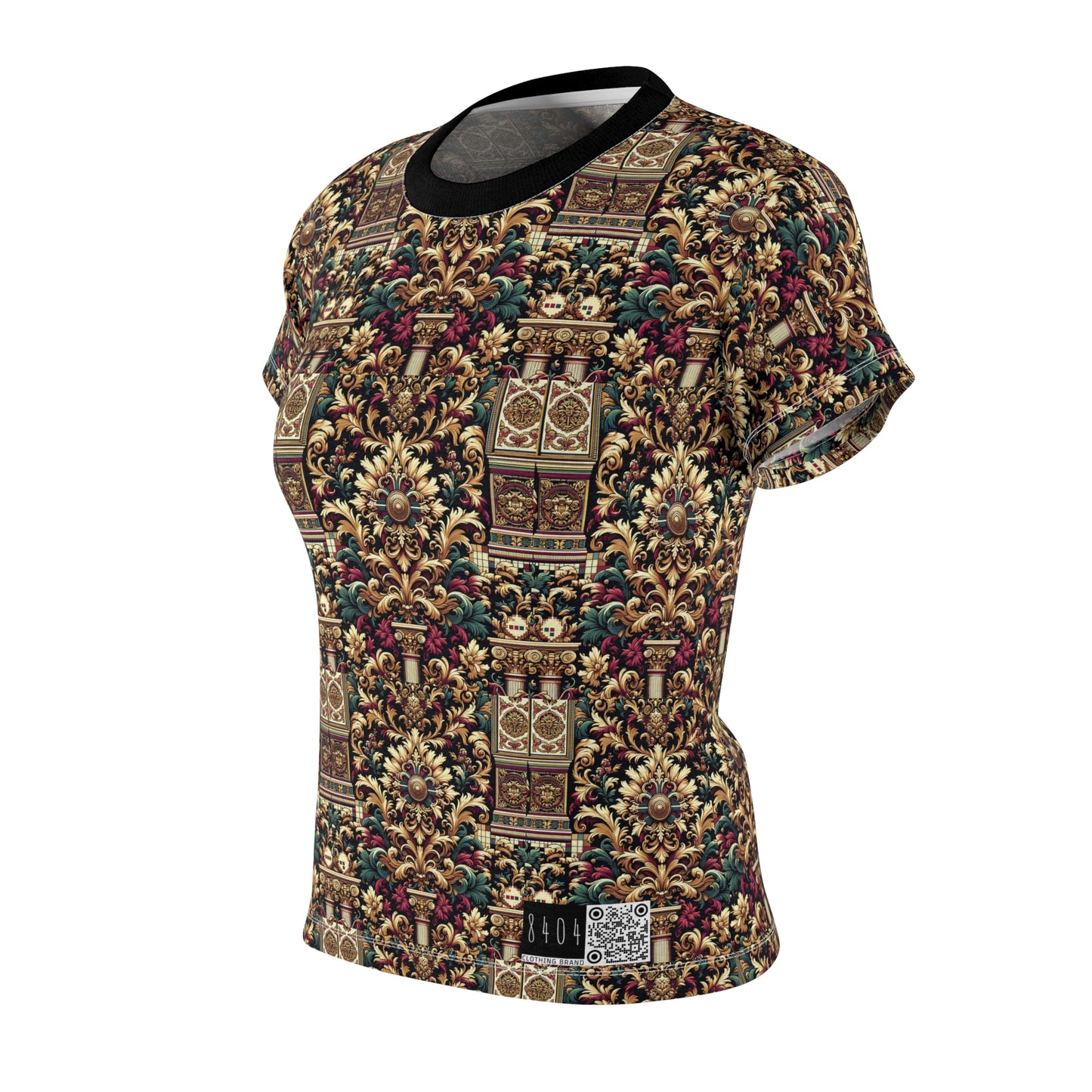 Digital Renaissance Modern Baroque Fusion Women's Cut & Sew Tee - 8404 Design-57