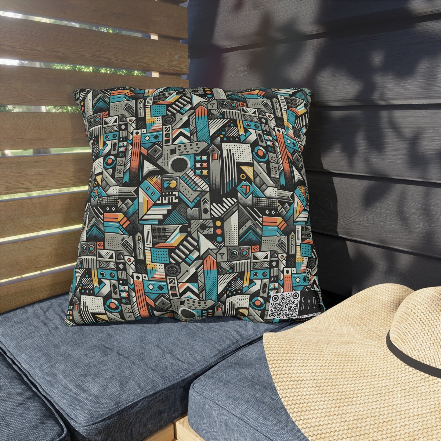 Digital Street Art Urban Street Style Outdoor Pillow - 8404 Design-81