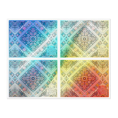 Cultural Fusion Tech Blend of Cultural Heritage With Tech-Inspired Elements Sticker Sheets - 8404 Design-64