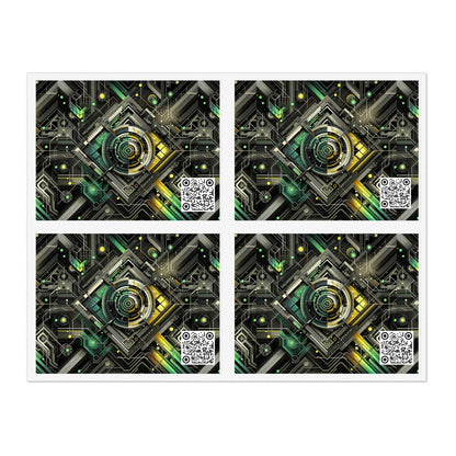 Tech Noir Graphics Tech-Inspired Streetwear Sticker Sheets - 8404 Design-57
