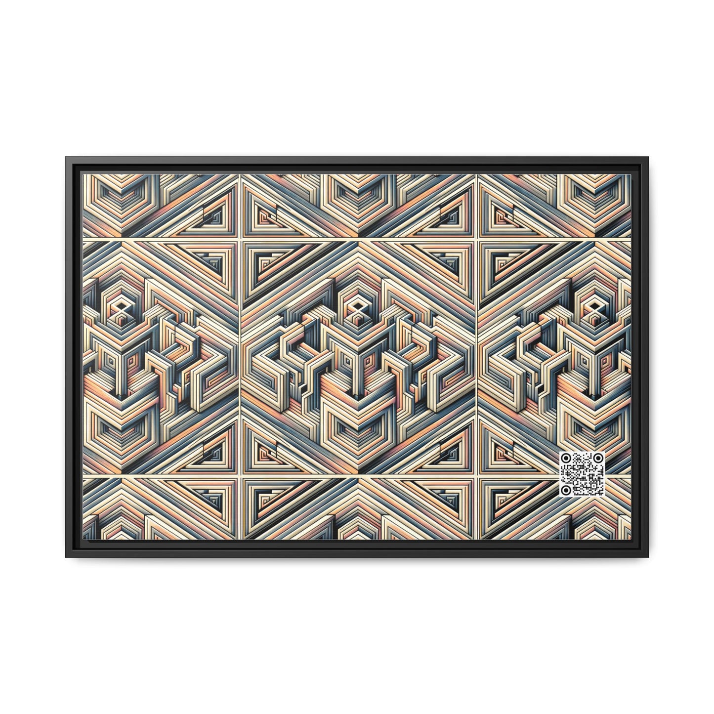 Tech Illusion Graphics Futuristic Artistry Matte Canvas, Framed (multi-color) - 8404 Design-52 A
